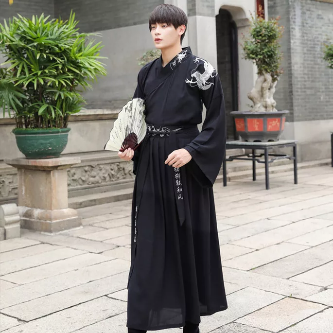 Men’s Hanfu Black Suit